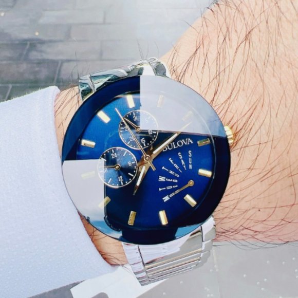 SALE! New Bulova Men's Day Date Dress Watch - Picture 1 of 6
